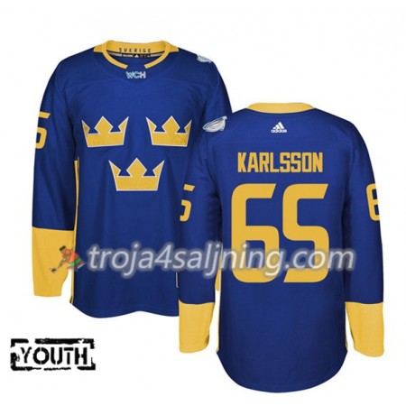 Sverige tröja Erik Karlsson 65 World Cup i ishockey 2016  Lila Premier - NHL Tröjor Barn